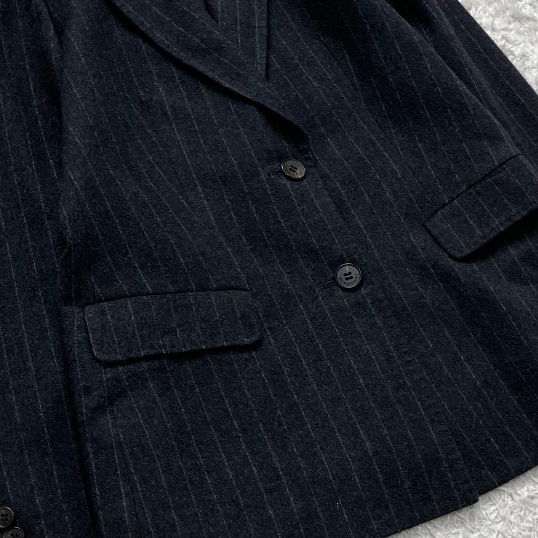 極美品✨バーバリーロンドン セットアップ スーツ フレアパンツ チャコールグレー