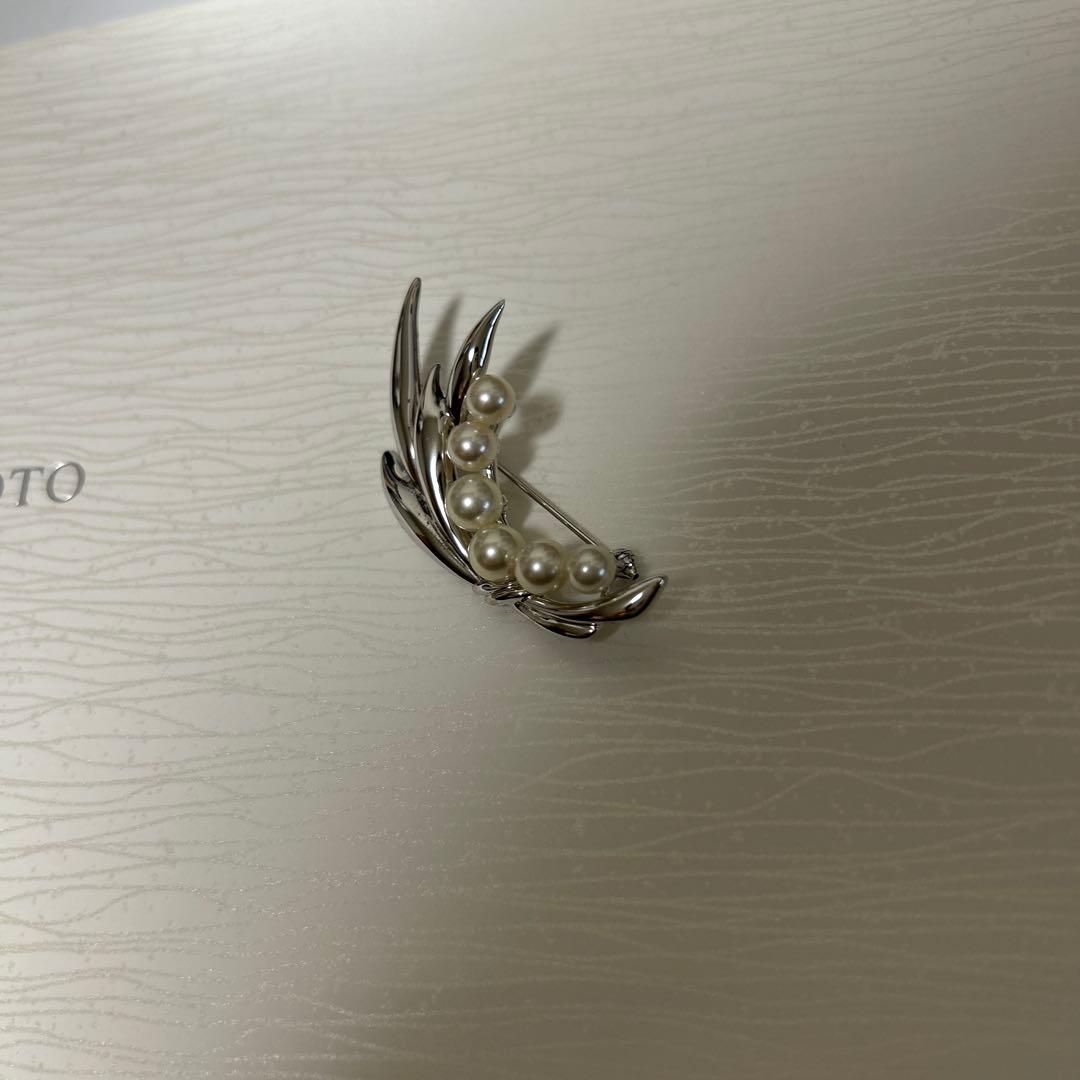 MIKIMOTO ミキモト　真珠　パール　ブローチ シルバー 6珠