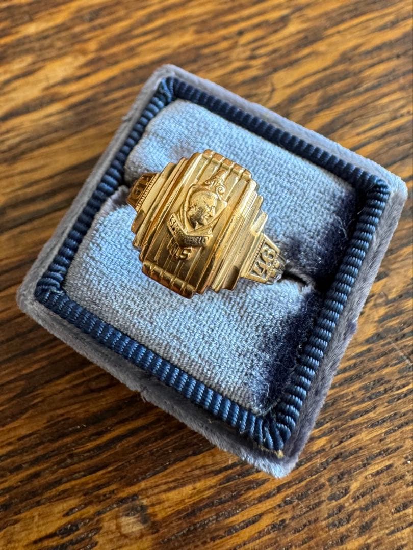 US VINTAGE 10K ハーフジョーンズ　カレッジリング