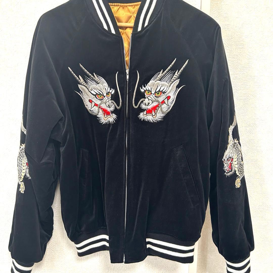 【未使用級】hoshihime 星姫 別珍 スカジャン 刺繍 フリーサイズ