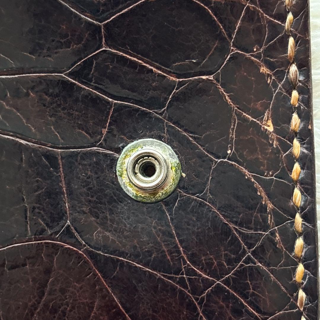 激レア】moto モト クロコダイル ロング ウォレット コンチョ イーグル