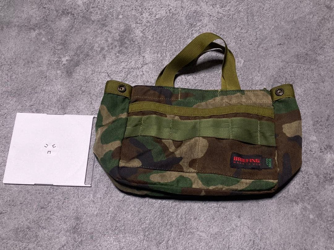 BRIEFING BEAMS GOLF 迷彩トートバッグ　小型サイズ