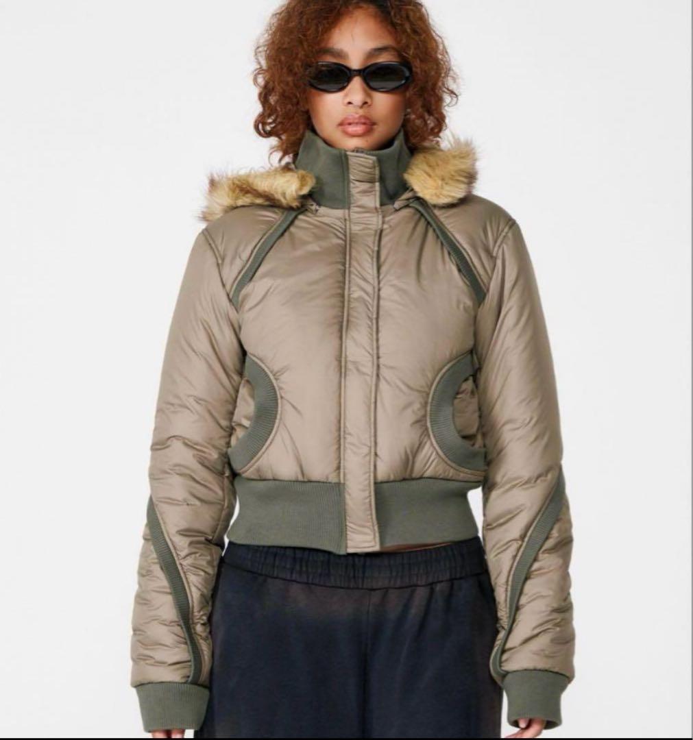 ジャケット・アウター beeden SWITCHING RIB 2WAY PUFFER JACKET