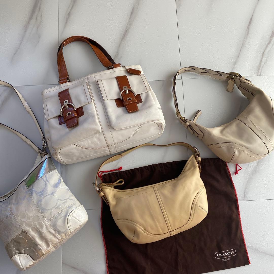 COACH まとめ ソーホー パッチワーク ショルダー トート ハーフムーン