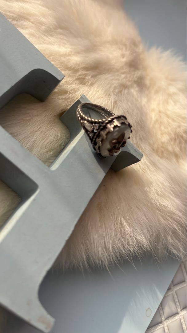 ★ PATRICK COX パトリックコックス 白蝶貝り ング サイズ15.5号