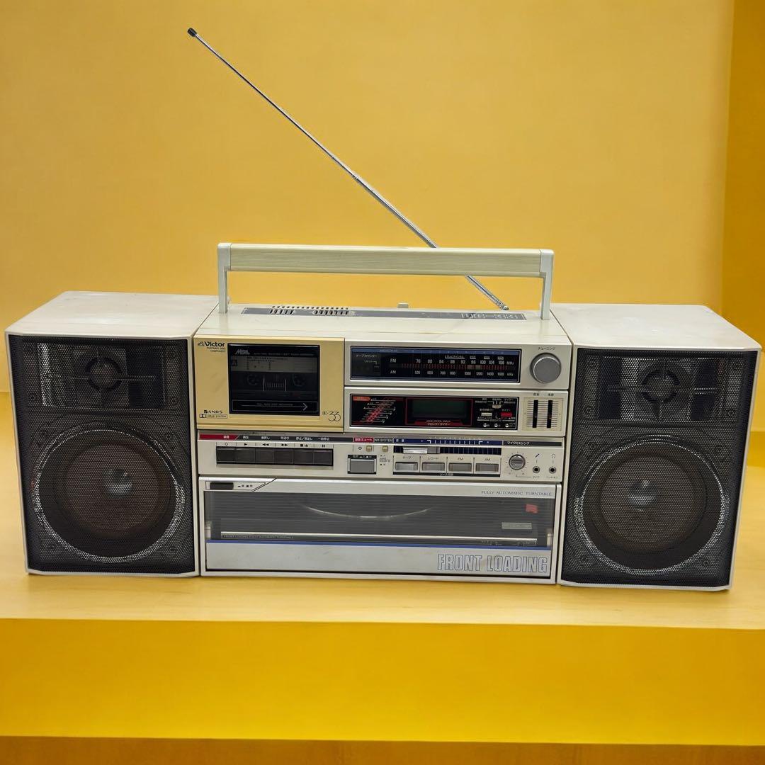 Victor ビクター DC-33 ポータブルディスクコンポ　昭和レトロ 現状品