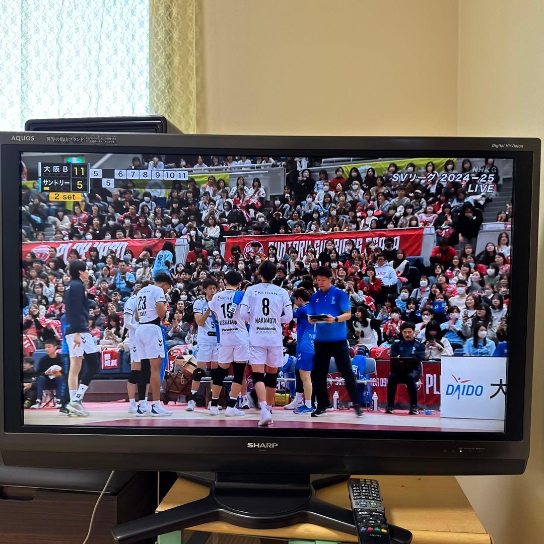 SHARP LC-40AE7 40インチ液晶テレビ　リモコン付き