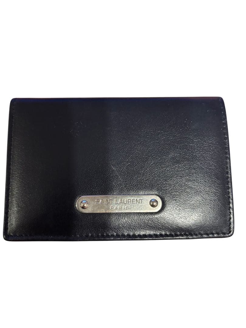美品‼️SAINT LAURENT ネイビー　名刺入れ