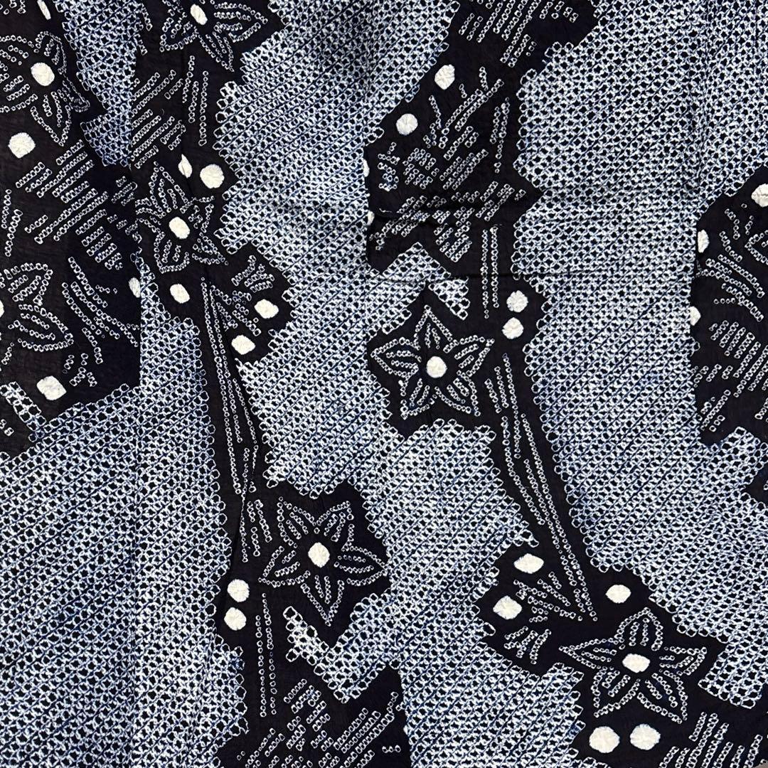 Misaki　浴衣【有松絞り】白紺色 女性用 木綿 夏用 総絞り有松鳴海絞