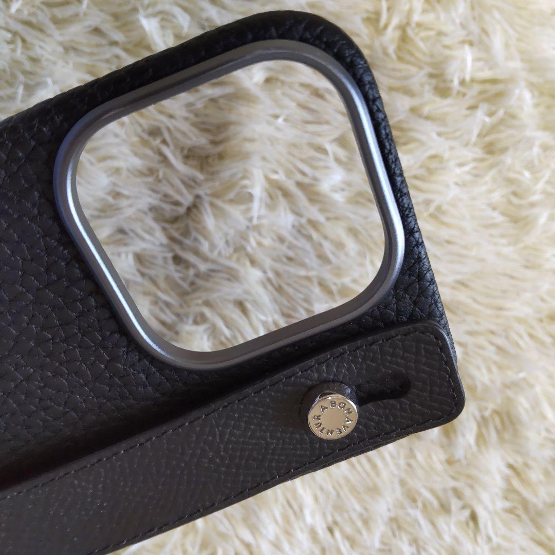 極美品✨BONAVENTURA iPhone 15pro ハンドル付き 黒