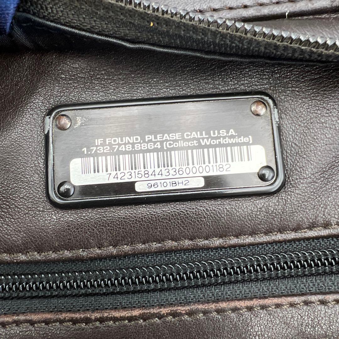 TUMI トゥミ レザー ビジネスバッグ 2WAY 茶　ショルダーストラップ新品