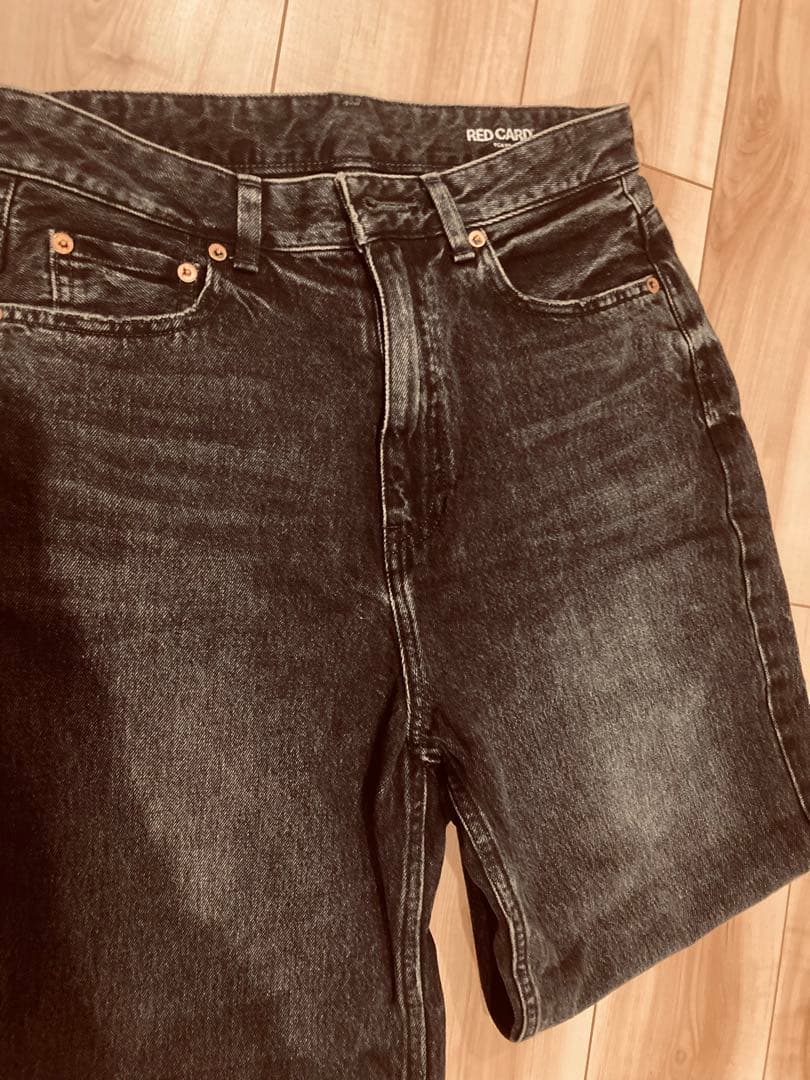 【美品】RED CARD/レッドカード　JAZZ　ルーズテーパードデニム 25