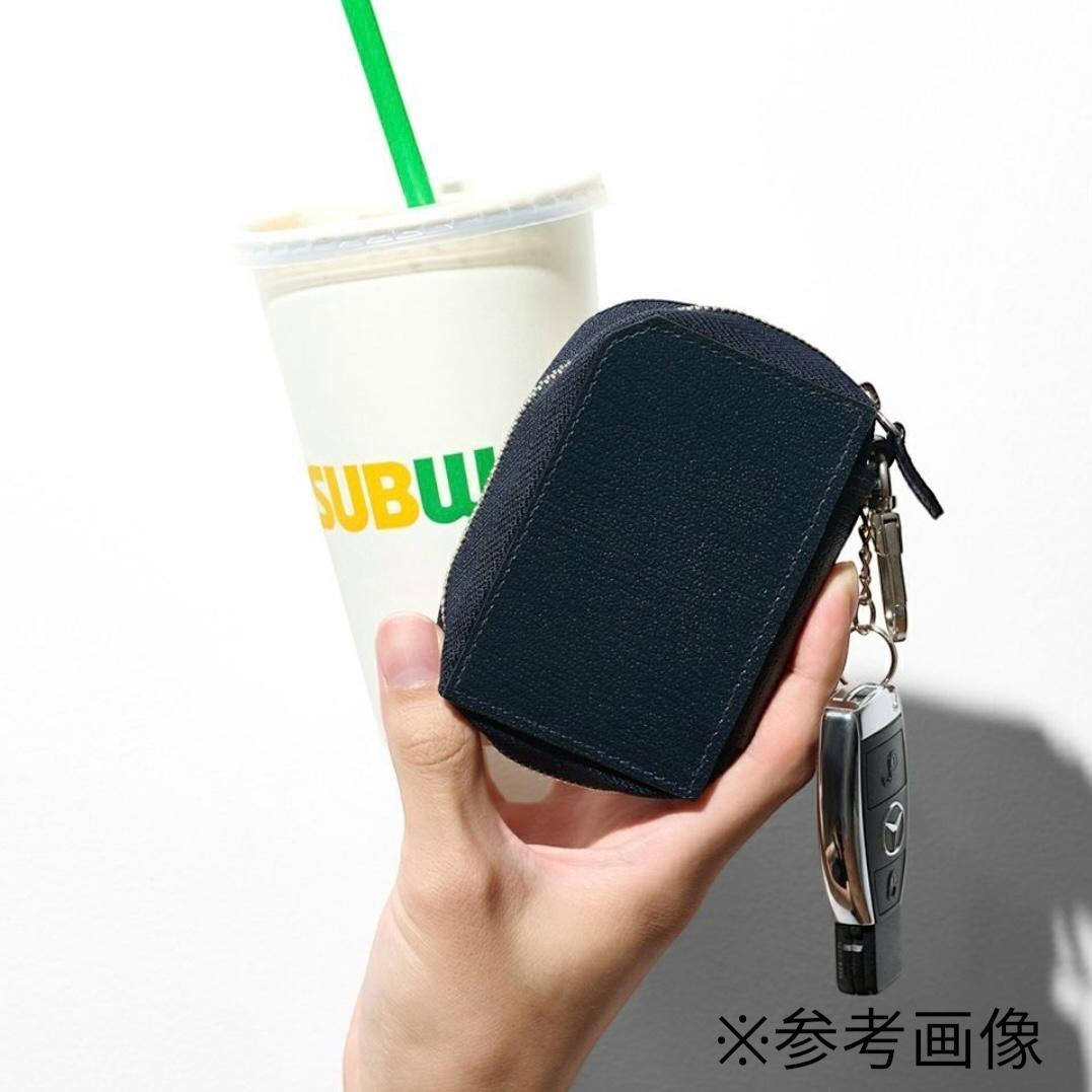 2294【新品 ラルコバレーノ】スマートWキーケース★鍵入れ★カードキー★レザー