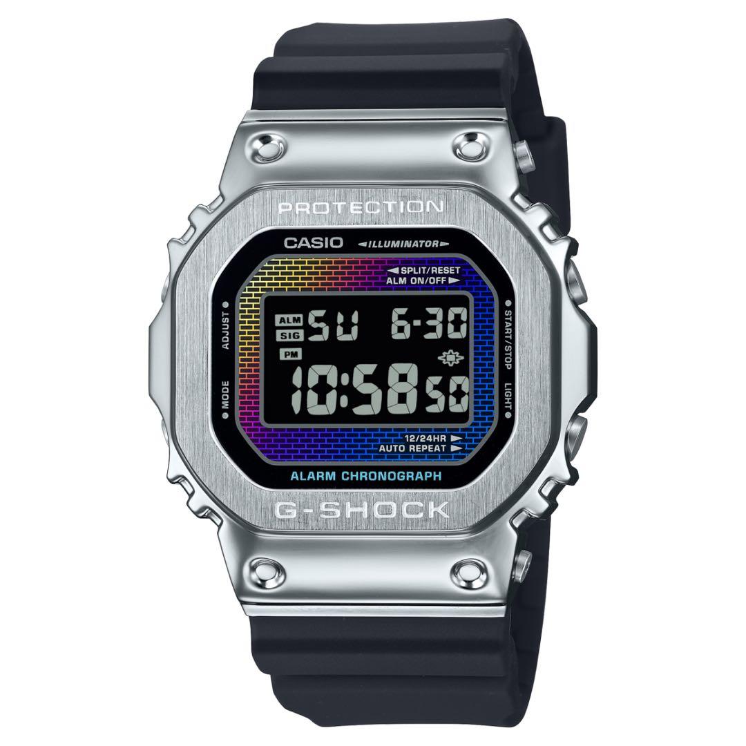 CASIO GーSHOCK/GMー5600RWー1JFメタルカバード　美品