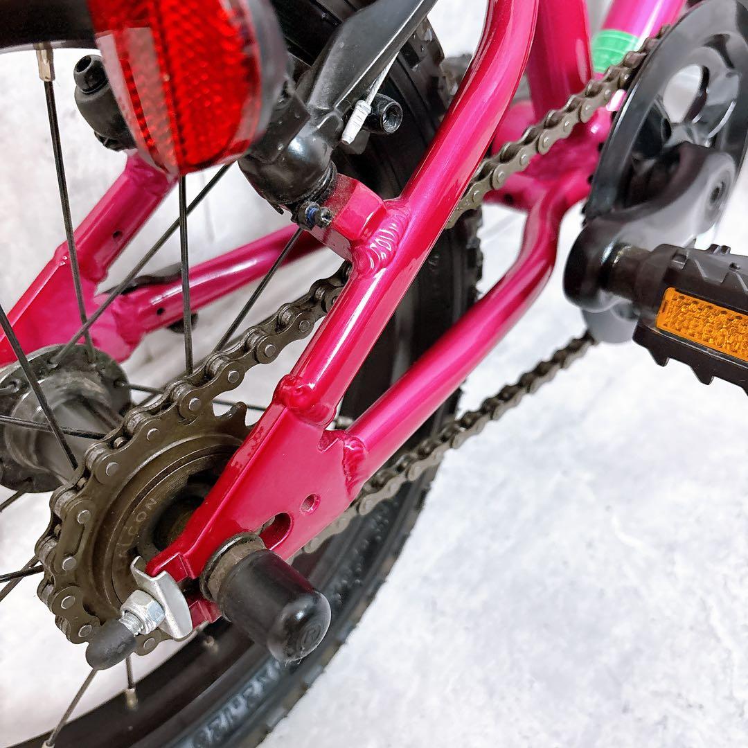 【美品】ヨツバサイクル 自転車 14インチ タイヤワックス済み