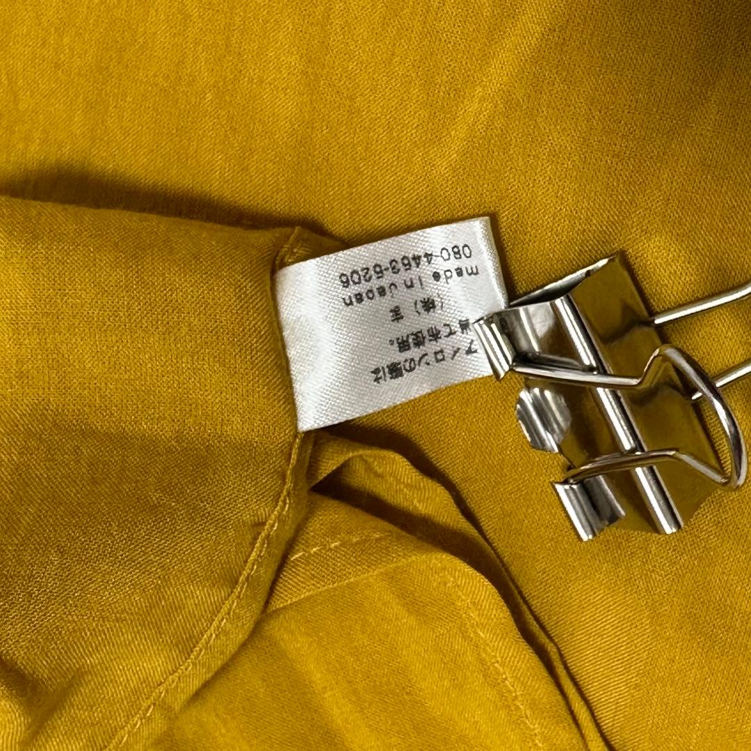 ハザマ 揺方 2018ss 帯 ブラック イエロー トリアセテート 黒 無地