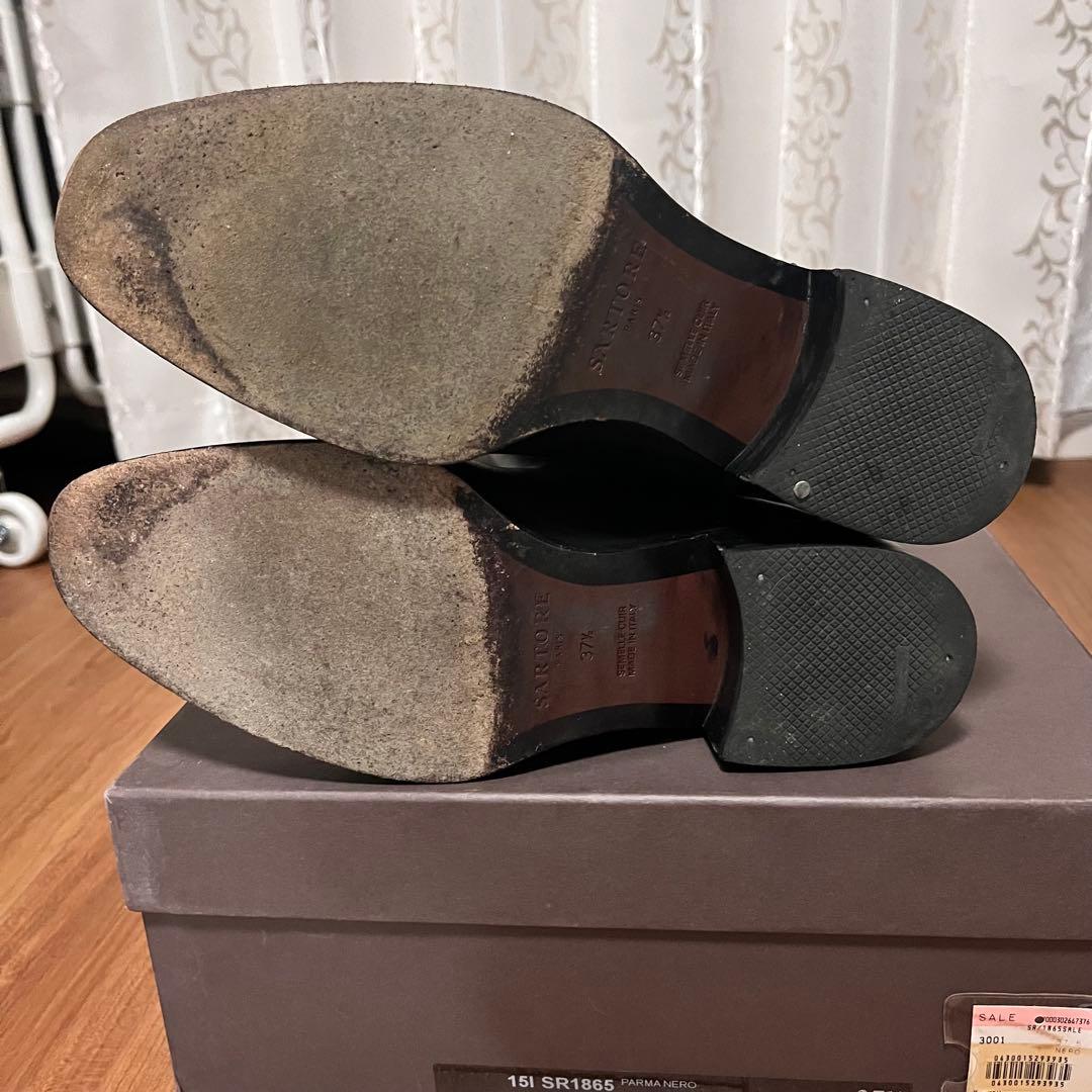 SARTOREサルトル　ブラック ジョッキーブーツ　37.5 24.5cm