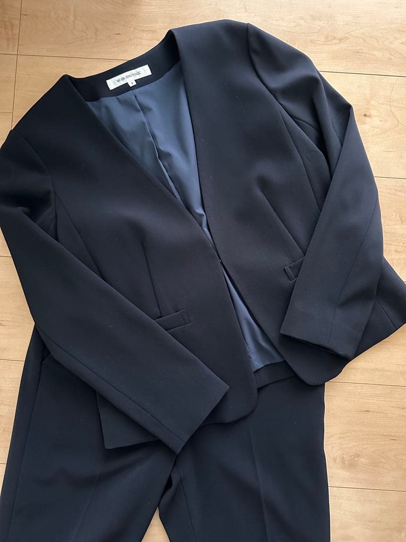 専用　ナチュラルビューティーベーシック　ネイビー　スーツセット　Sサイズ