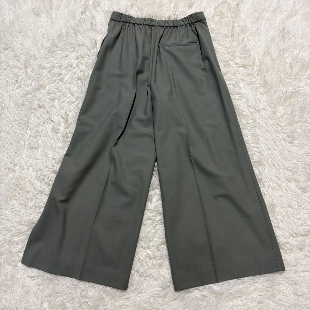 【極美品】セオリー セットアップ スーツ ノーカラー SAXONY ウエストゴム