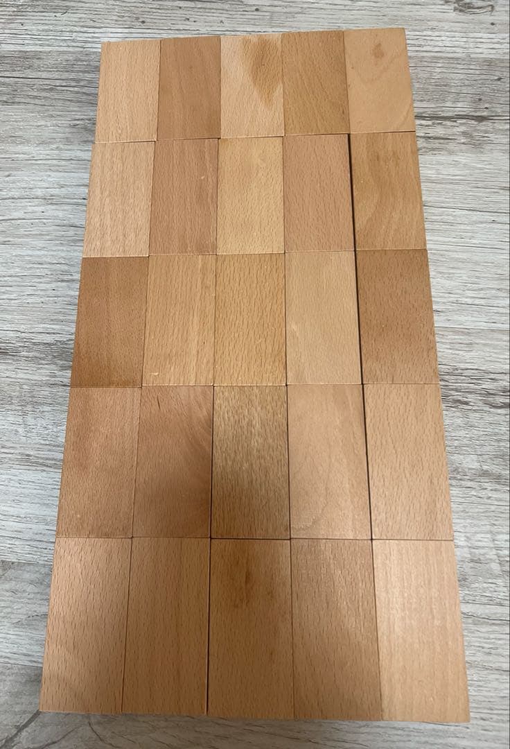 小さな大工さん積み木　40mm着尺直方体100個