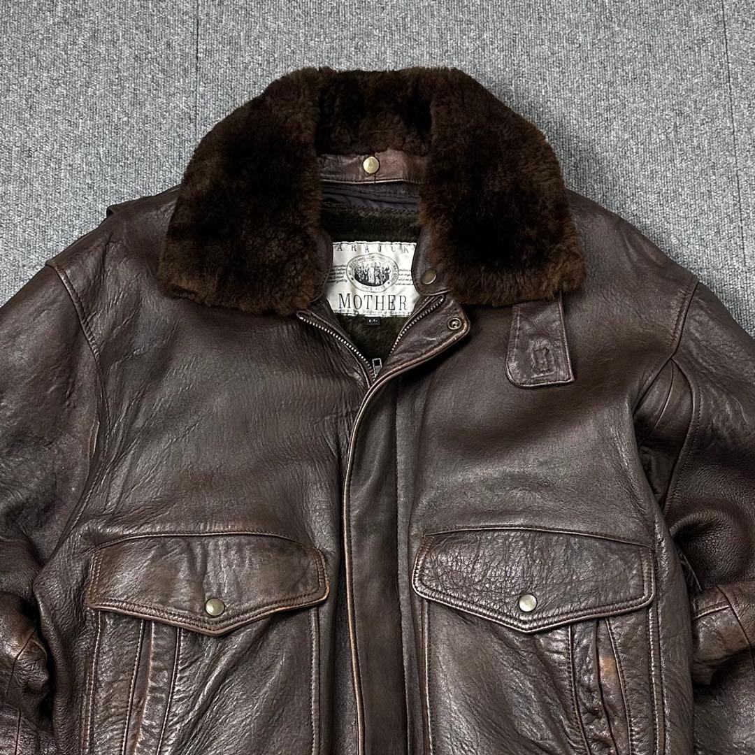 90s G-1 羊革 レザージャケット フライトジャケット g1 本革 ブルゾン
