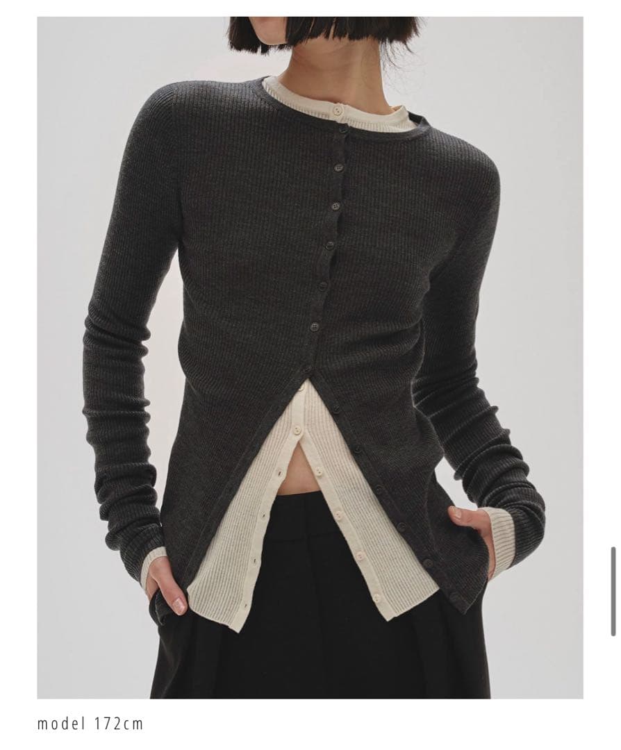 todayful 完売　ニットカーディガン