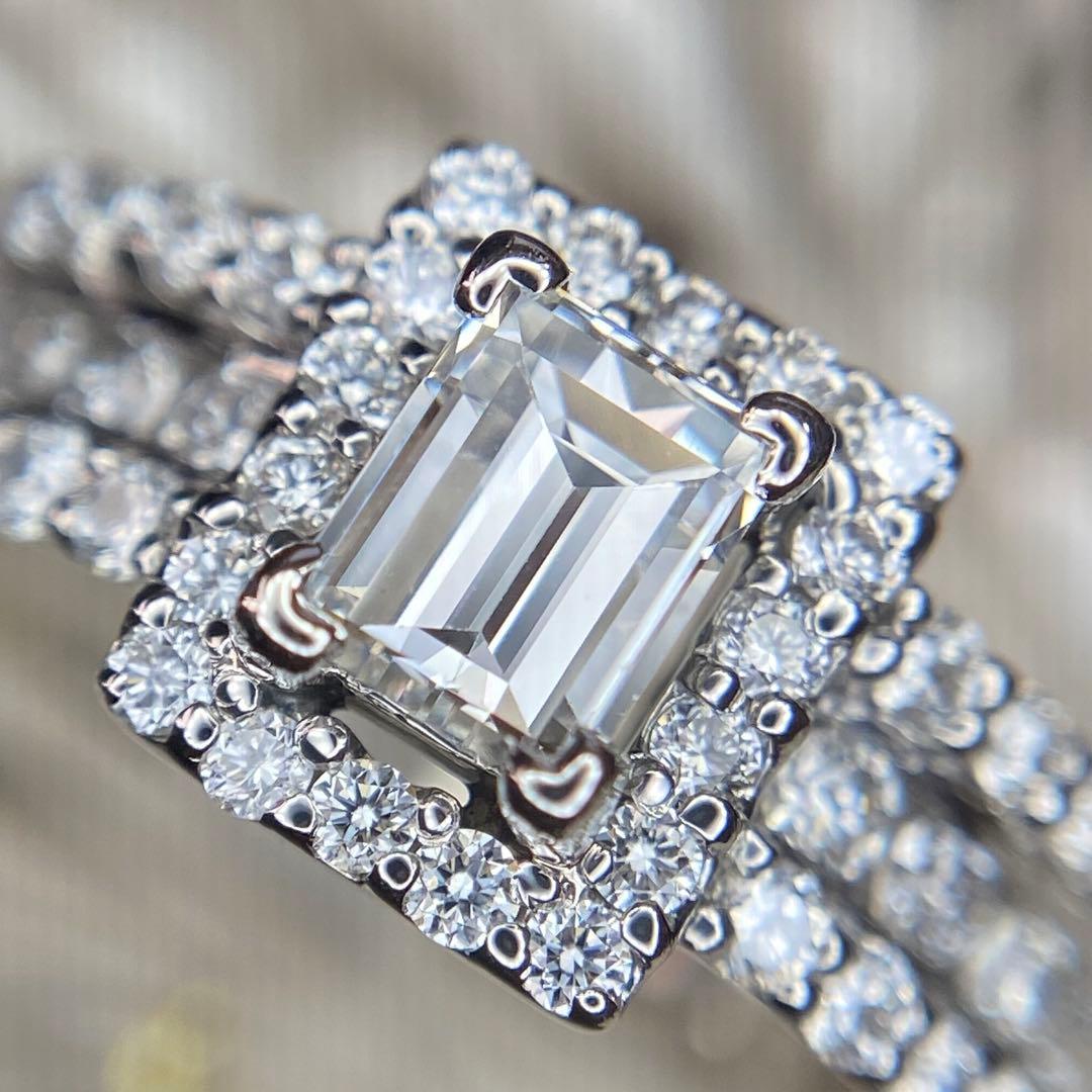 『専用です』天然 ダイヤモンド リング 計1.072ct PT900