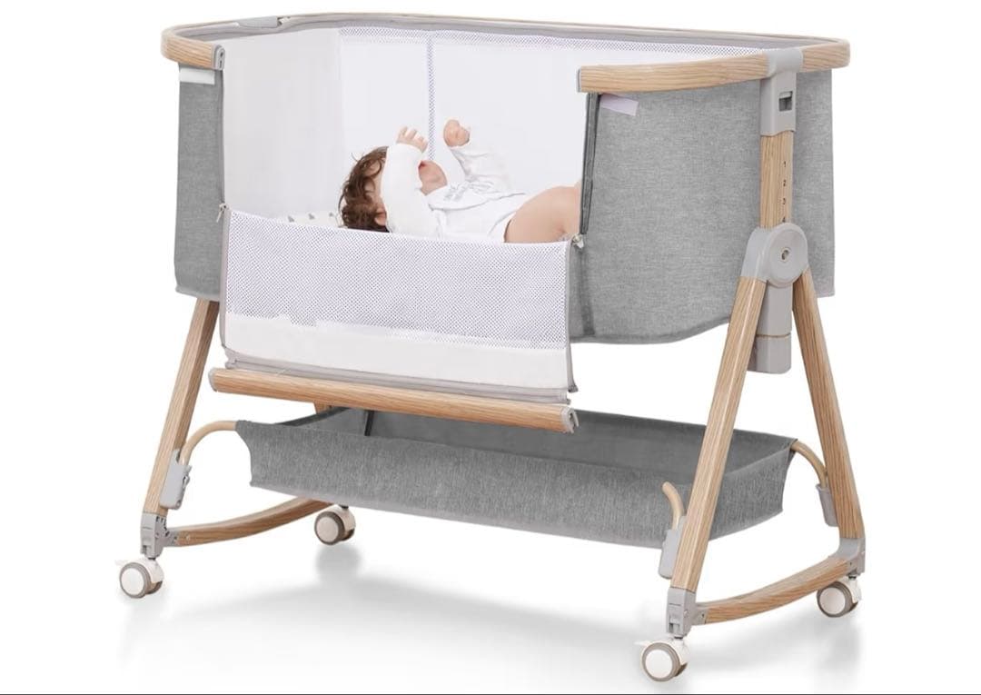 ベビーベッド 添い寝ベッド 組み立て簡単 折りたたみ 多機能 軽量 乳児用ベッド