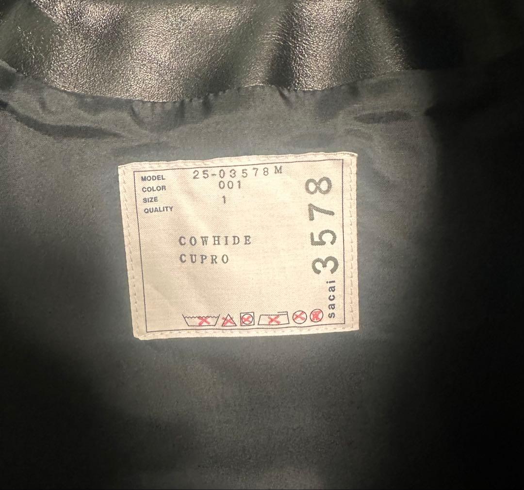 ジャケット・アウター sacai 25ss leather jacket