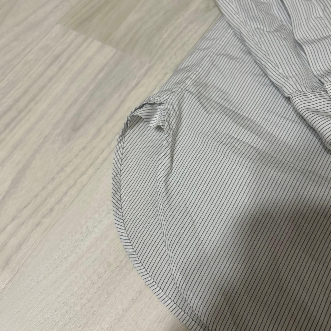 マーガレットハウエル メンズS バンドカラーシャツ ストライプ