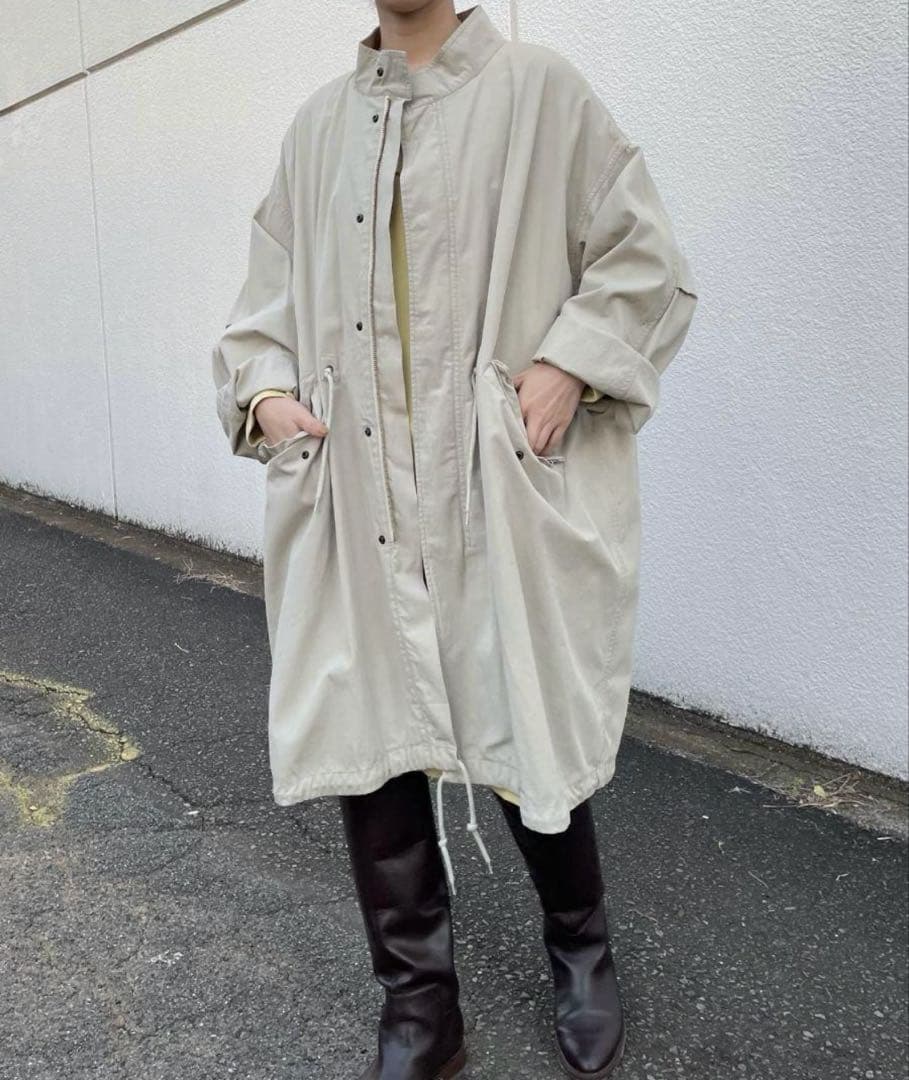 シーナリー　shenery C/Tツイルモッズコート ライトグレー