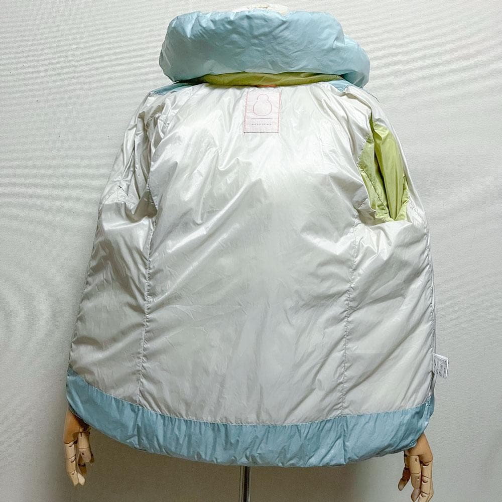 美品 パラスパレス 梅春 ダウン ジャケット ボリュームカラー ライトブルー
