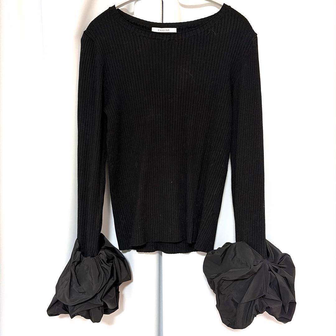 カデュネ ルミネ限定 袖バルーンニット