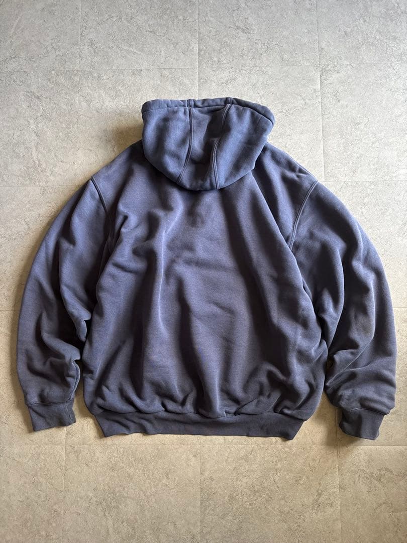 しょう様carhartt ジップパーカー 裏地サーマル 企業系刺繍 ネイビー