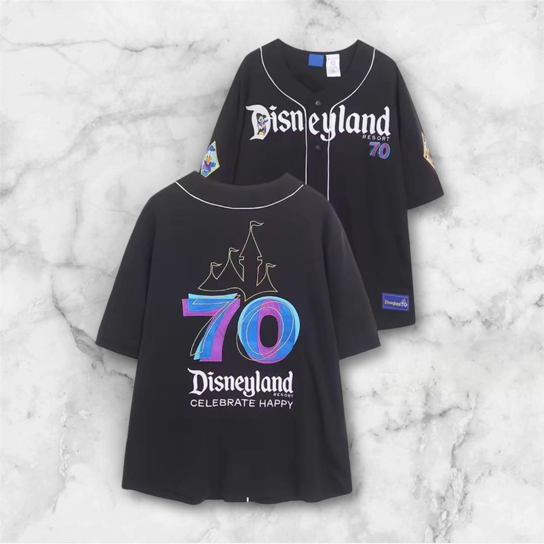 【新品未使用】カリフォルニア ディズニー 70周年 ベースボールシャツ XXL