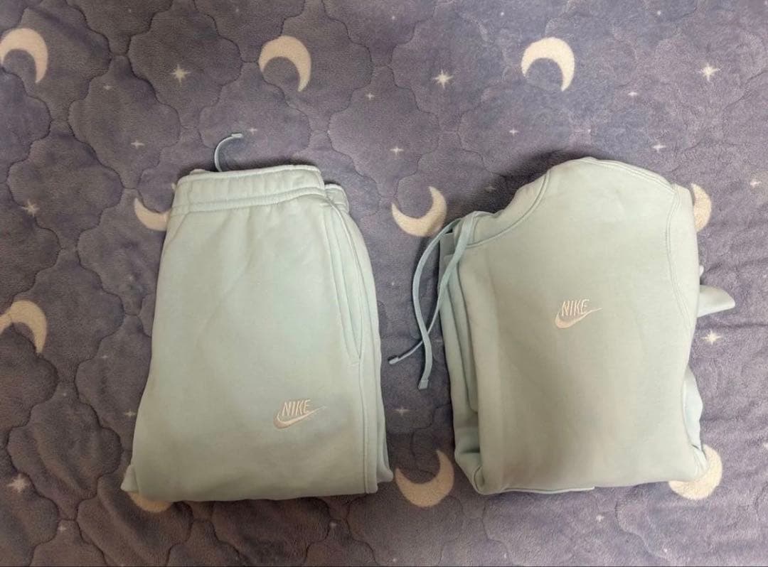 Nike水色パーカーセットアップ✨激レア