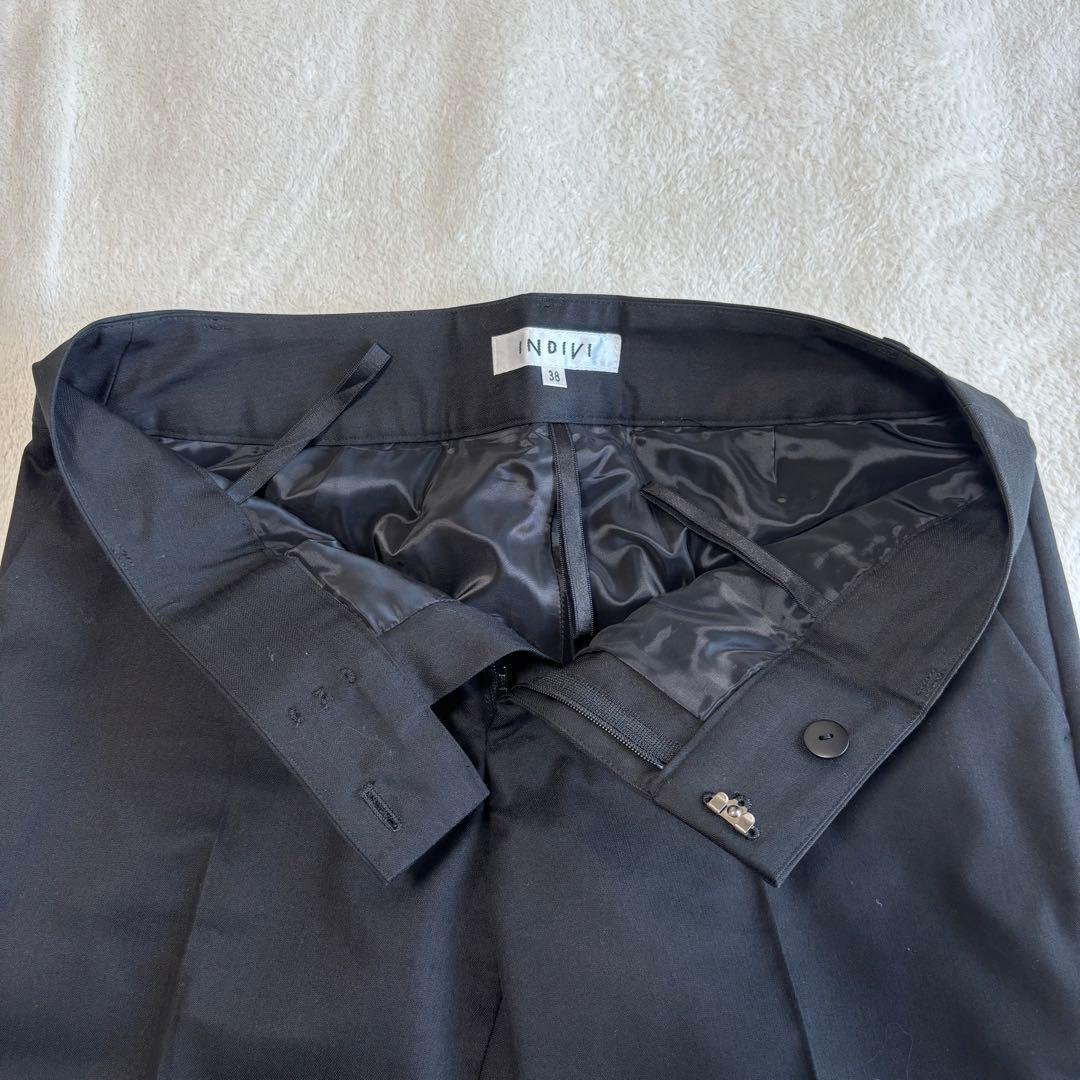 ✨️美品 INDIVI インディヴィ パンツスーツ セットアップ 黒 Lサイズ
