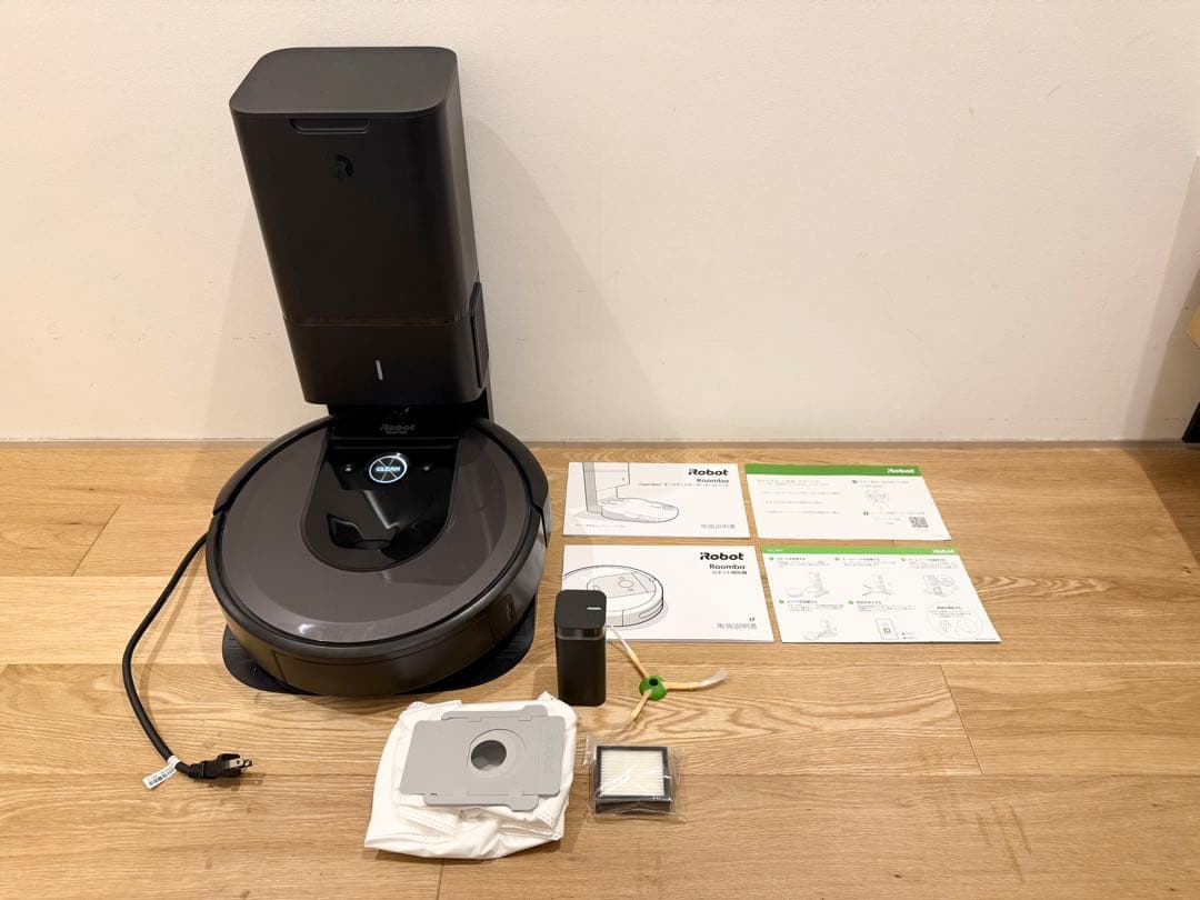 ルンバ i7+ ロボット掃除機本体 自動充電機能バーチャルウォール各種交換部品付