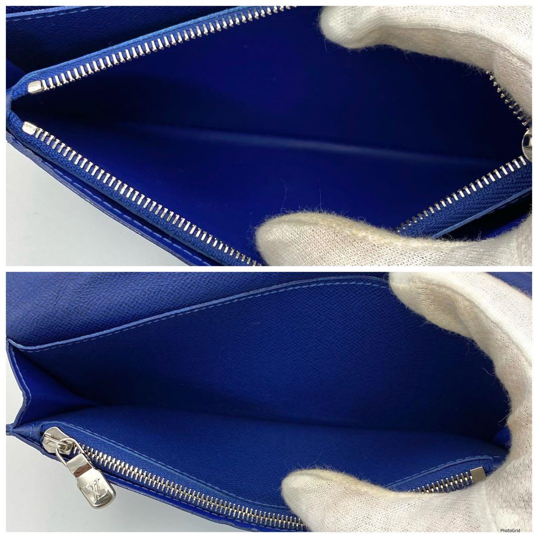 ルイヴィトン モノグラム タイガラマ ポルトフォイユ ブラザ 長財布 ブルー