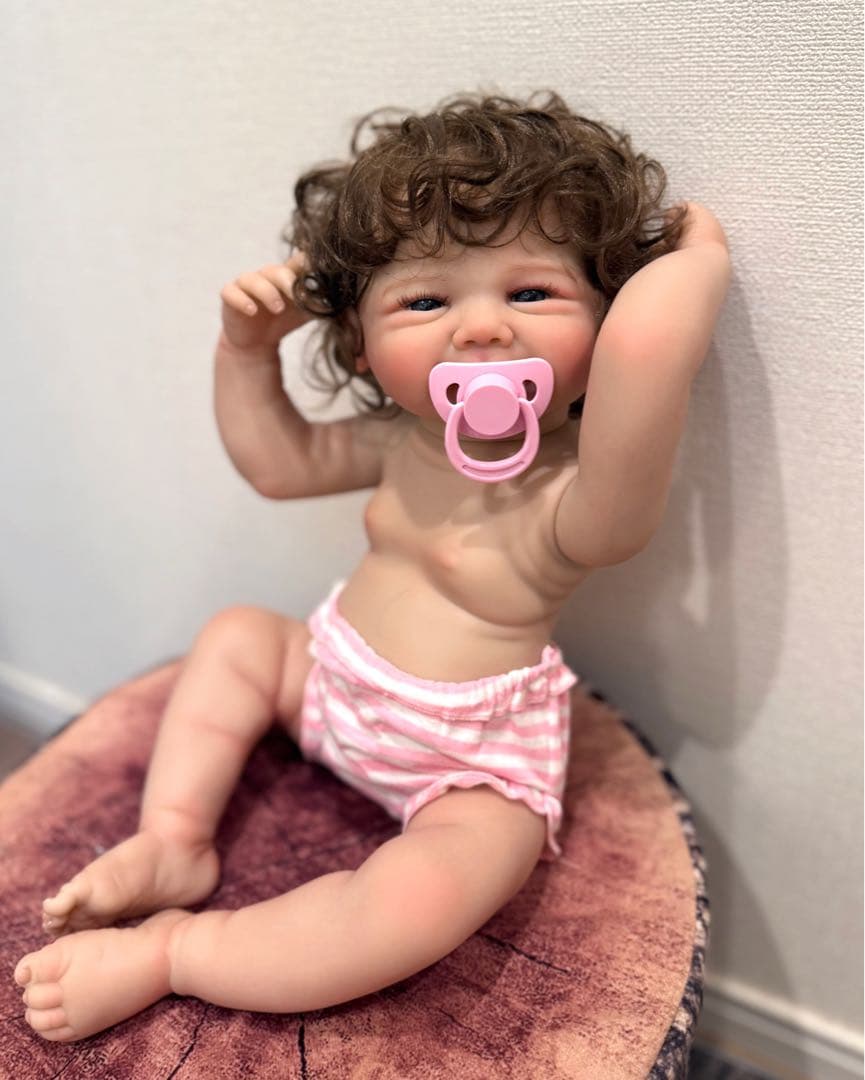 ★新品★リボーンドール フルボディー 天使の笑顔のベビーちゃん❷45cm 女の子