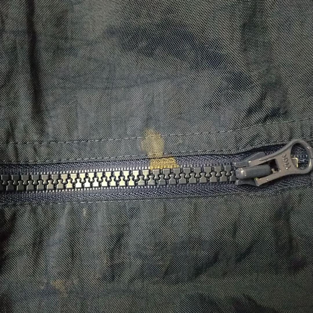 90s アディダス 刺繍ロゴ アームロゴ スリーライン 中綿 ナイロンジャケット