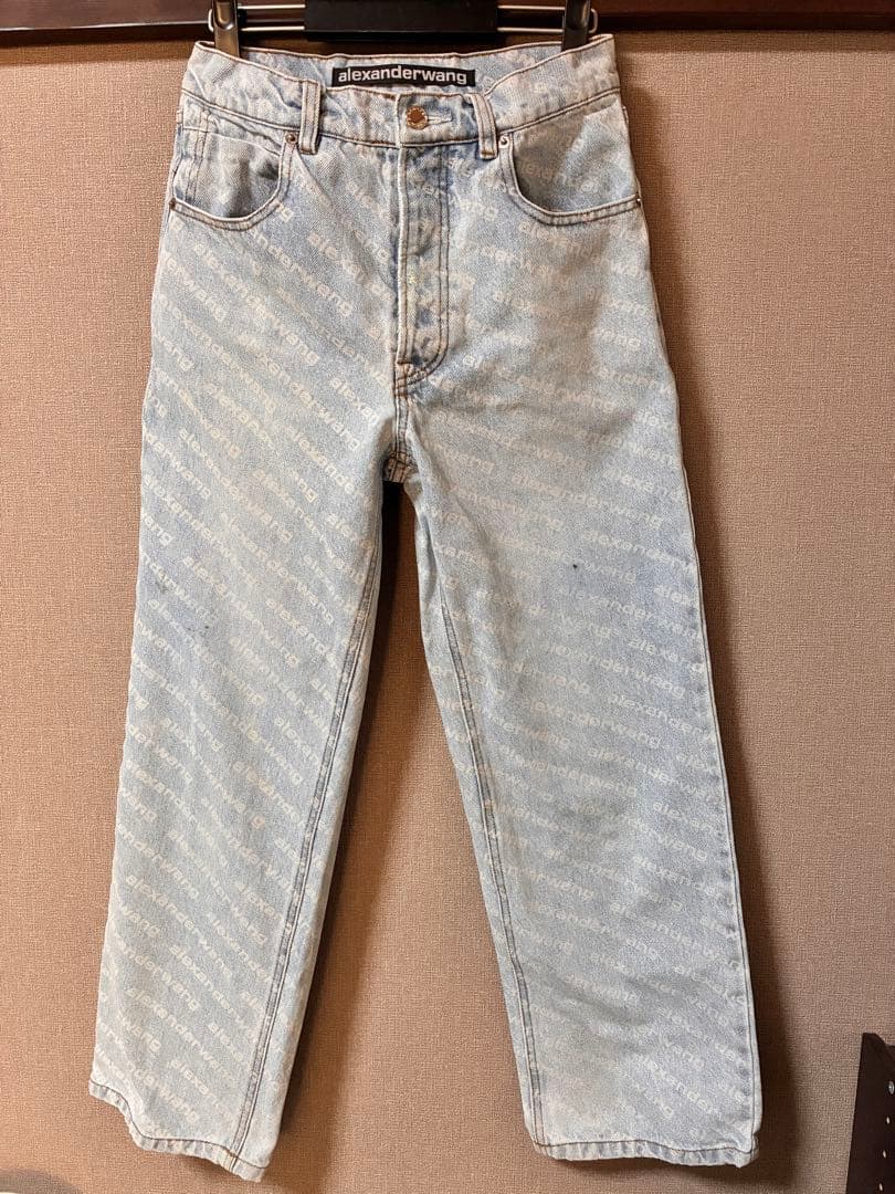 alexanderwang ロゴプリント デニムパンツ ジーンズ　サイズ26