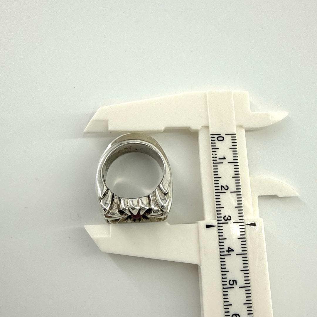 A&G ring with red stone エーアンドジー ストーン入20号