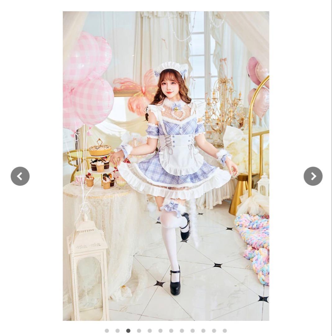 マリームーン/ヒロインチェックキャットメイド/コスプレ/Malymoon