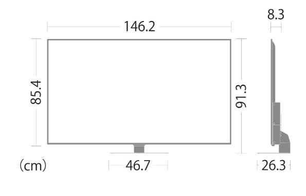 65V液晶テレビ シャープ アクオス 4T-C65CH1 4Kダブルチューナー