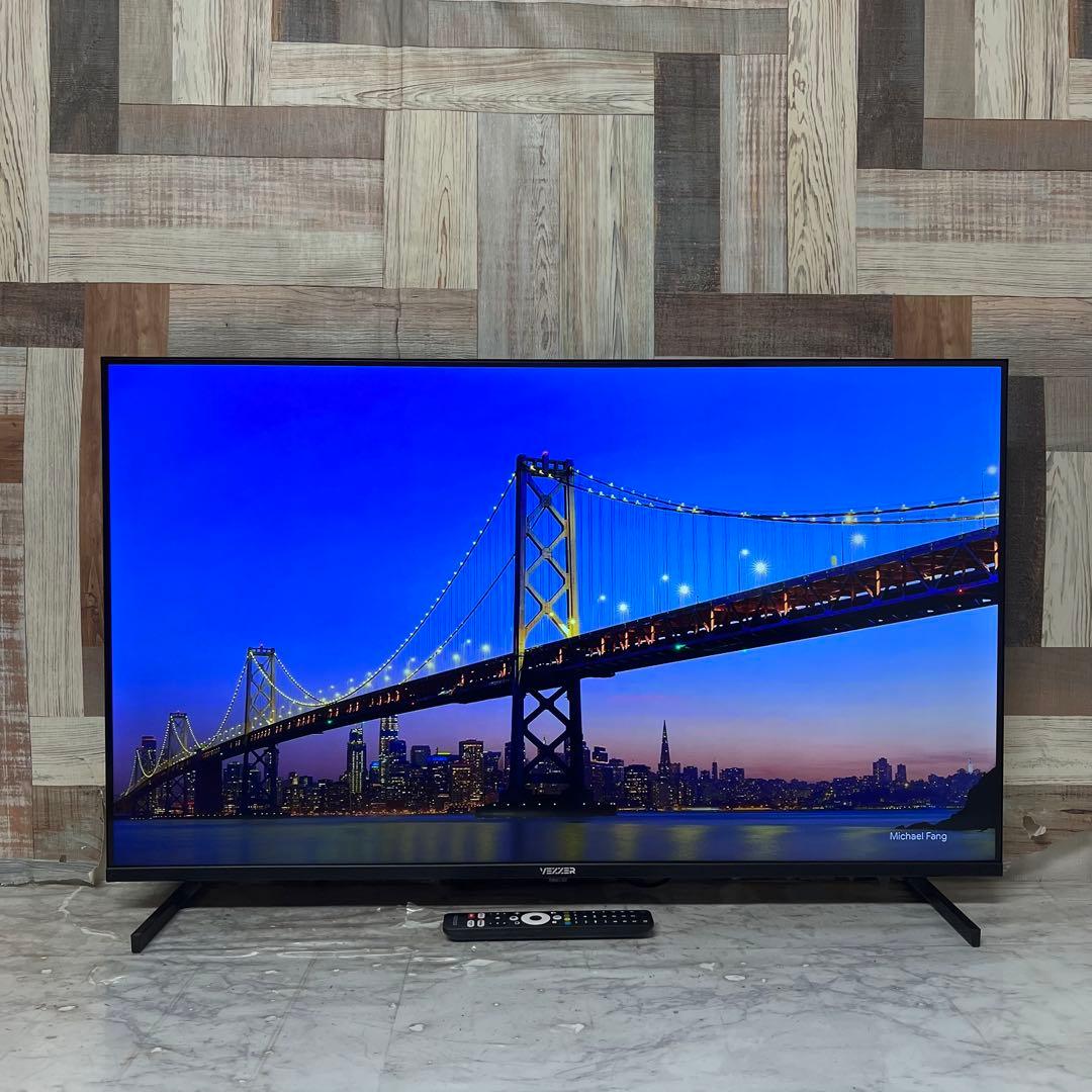 全国送料込❣️昨年購入VEZZER43型量子ドット4KチューナーレスTVアプリ可