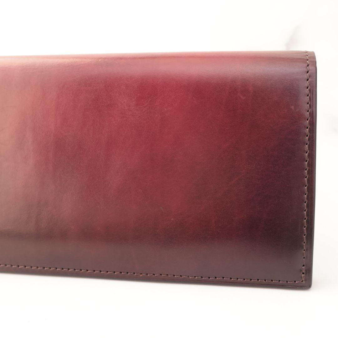 難有り訳あり品 yuhaku バーガンディ 長財布 ユハク 未使用