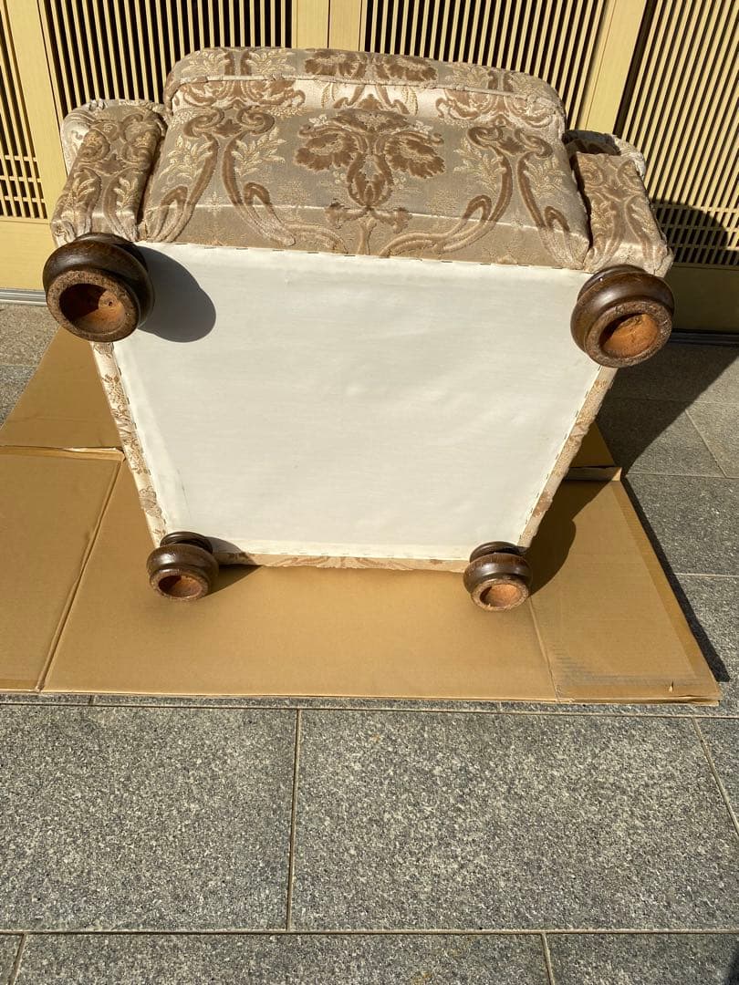 【あーる】【美品】アンティーク　ヴィンテージ　1Pソファー