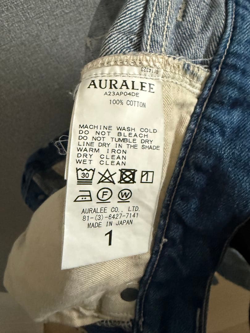 パンツ SELVEDGE FADED LIGHT DENIM NARROW PANTS