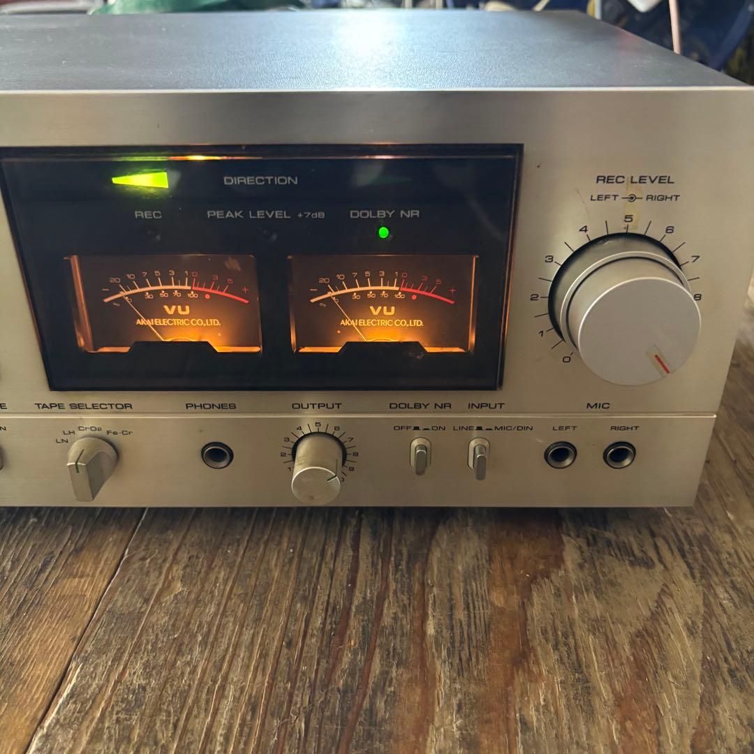 アカイ　CS-732D カセットデッキ　通電のみ